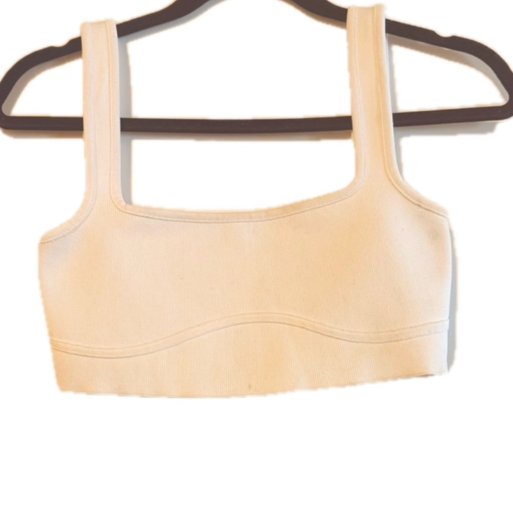 Zara white Cropped Tank Top